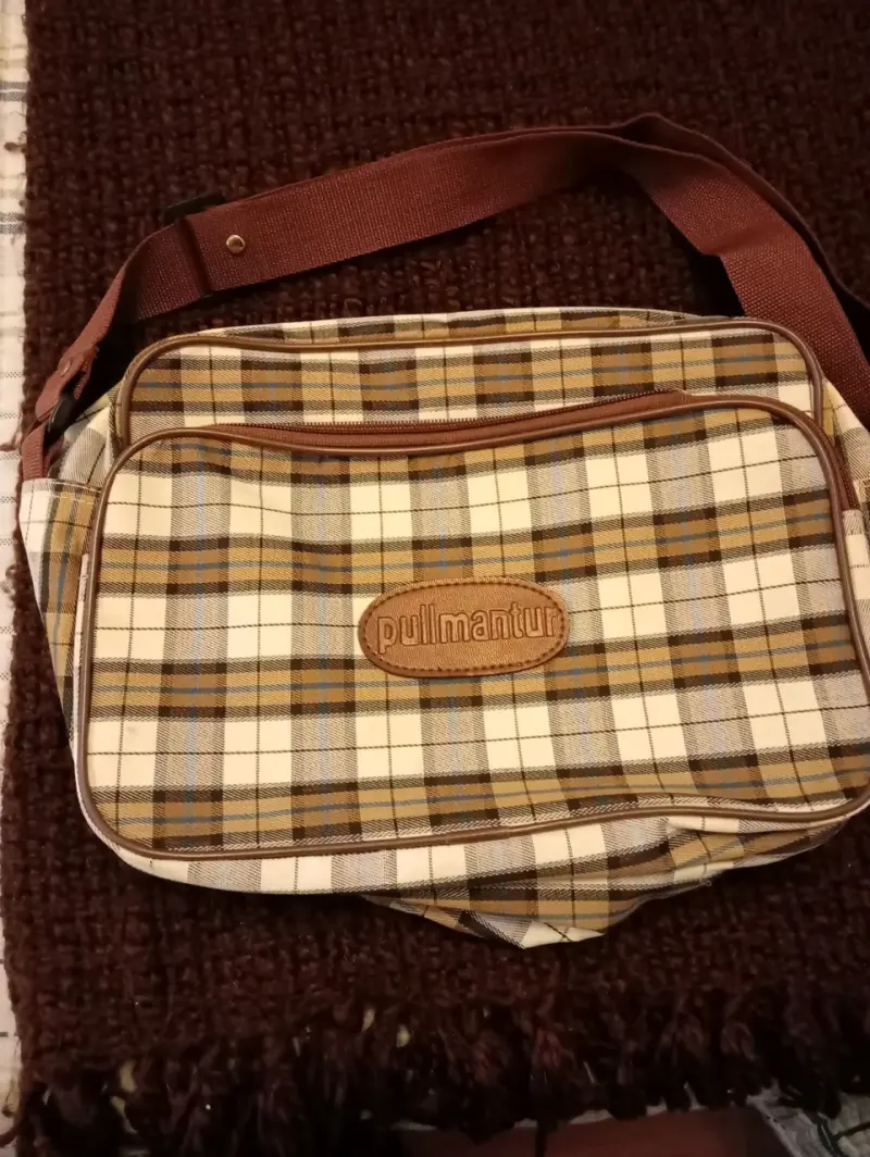 Bolso bandolera a cuadros Pullmantur