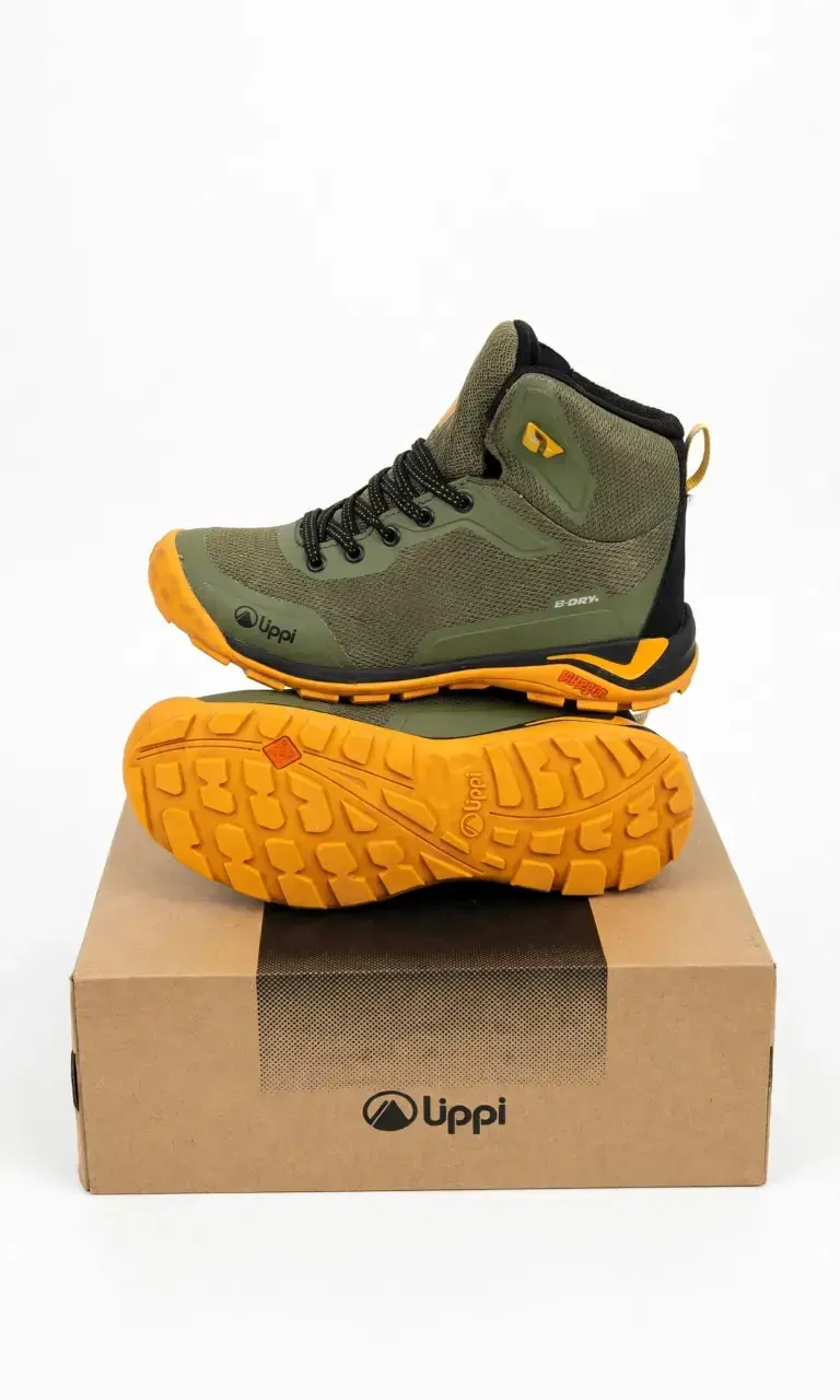 Botas de senderismo lippi verde y naranja - 4