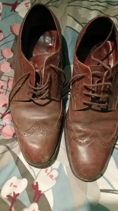 Zapatos de cuero marrón Cardinale - miniatura 1