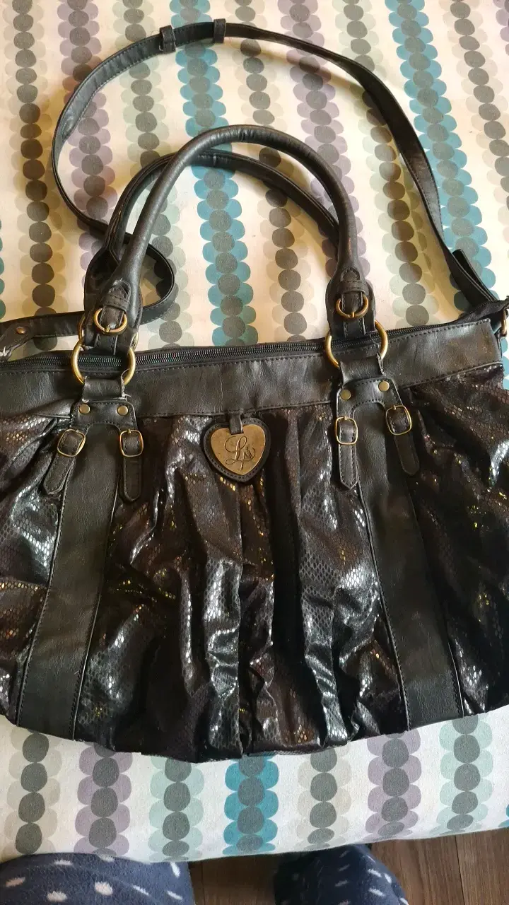 Bolso de cuero negro Lollipops con diseño elegante - 1