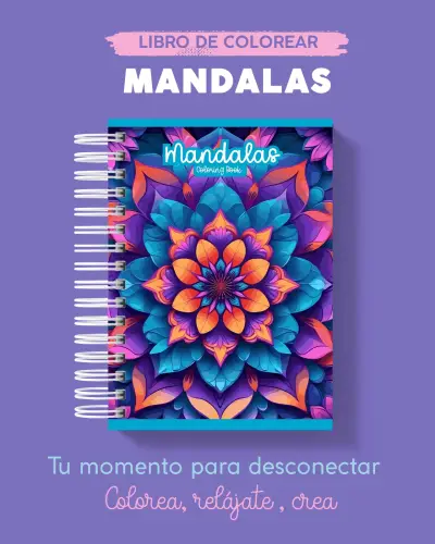Libro de Colorear Mandalas Espiral Relajante - miniatura 1