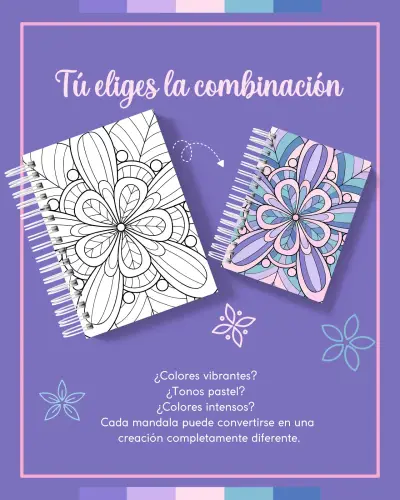 Libro de Colorear Mandalas Espiral Relajante - miniatura 4