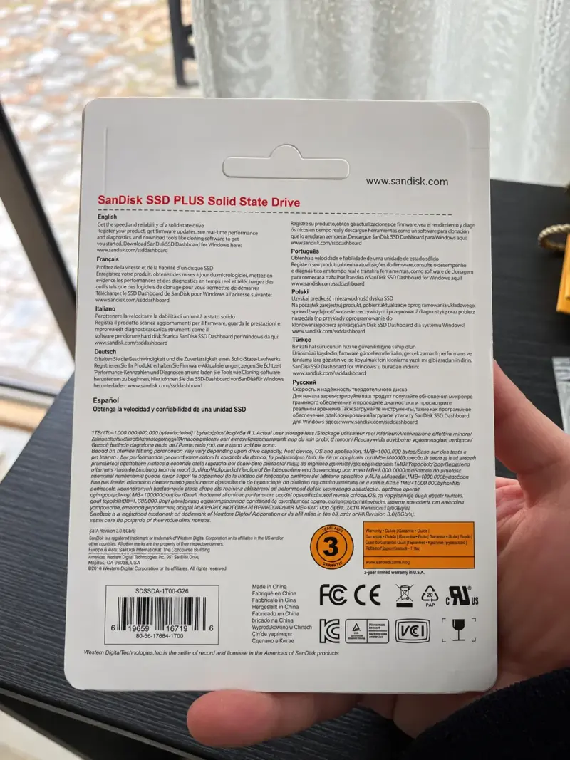 Disco SSD SanDisk Plus 2TB 535MB/s - 2