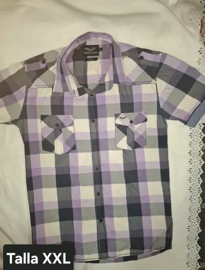 Camisa a cuadros para hombre talla L, XL, XXL - miniatura 1