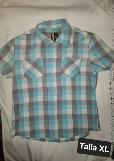 Camisa a cuadros para hombre talla L, XL, XXL - miniatura 4