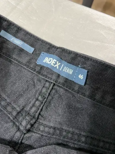 Jeans rectos negros para mujer talla 46 - miniatura 3