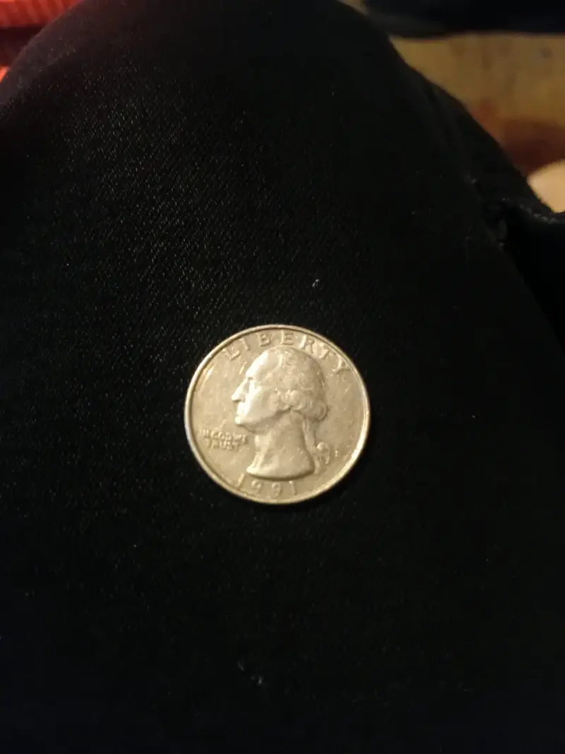 Moneda de 25 centavos de dólar de 1991