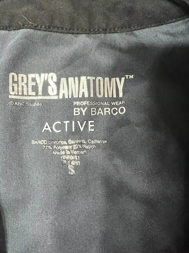 Blusa médica Grey's Anatomy Active fucsia y gris - 2