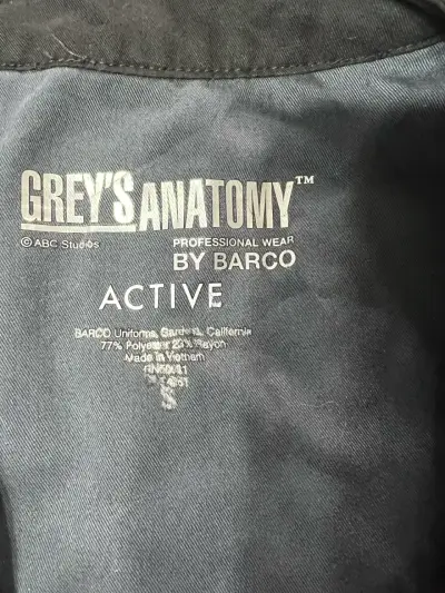 Blusa médica Grey's Anatomy Active fucsia y gris - miniatura 2