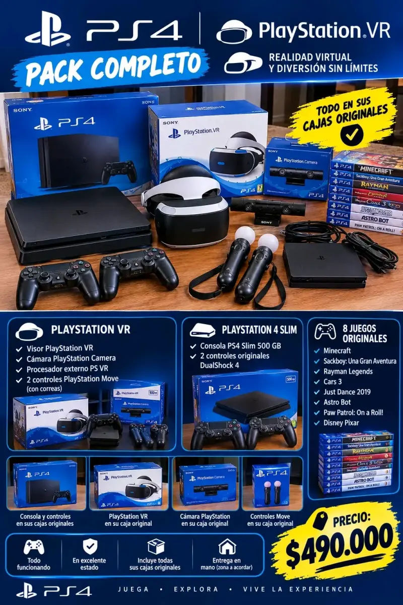 Pack Completo PS4 Slim 500GB