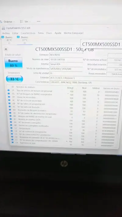 Disco Sata Crucial 500GB - miniatura 2