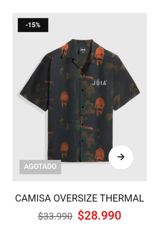 Conjunto joia precio tienda $48.980 oferta $39.990 - 2