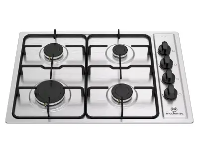 Encimera a gas Mademsa MCE 435E T inoxidable - miniatura 1
