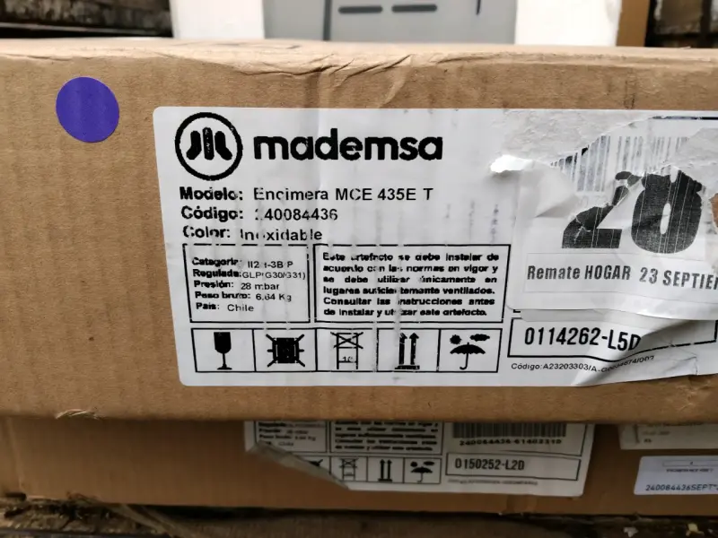 Encimera a gas Mademsa MCE 435E T inoxidable - 2