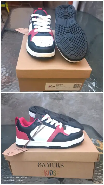 Zapatillas Bambers Kids  niños color rojo y neg - miniatura 3