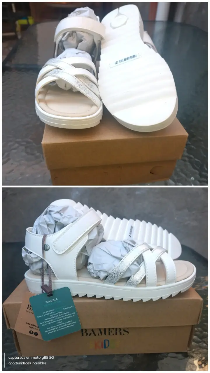 Sandalias blancas para niña BAMERS KIDS - 3