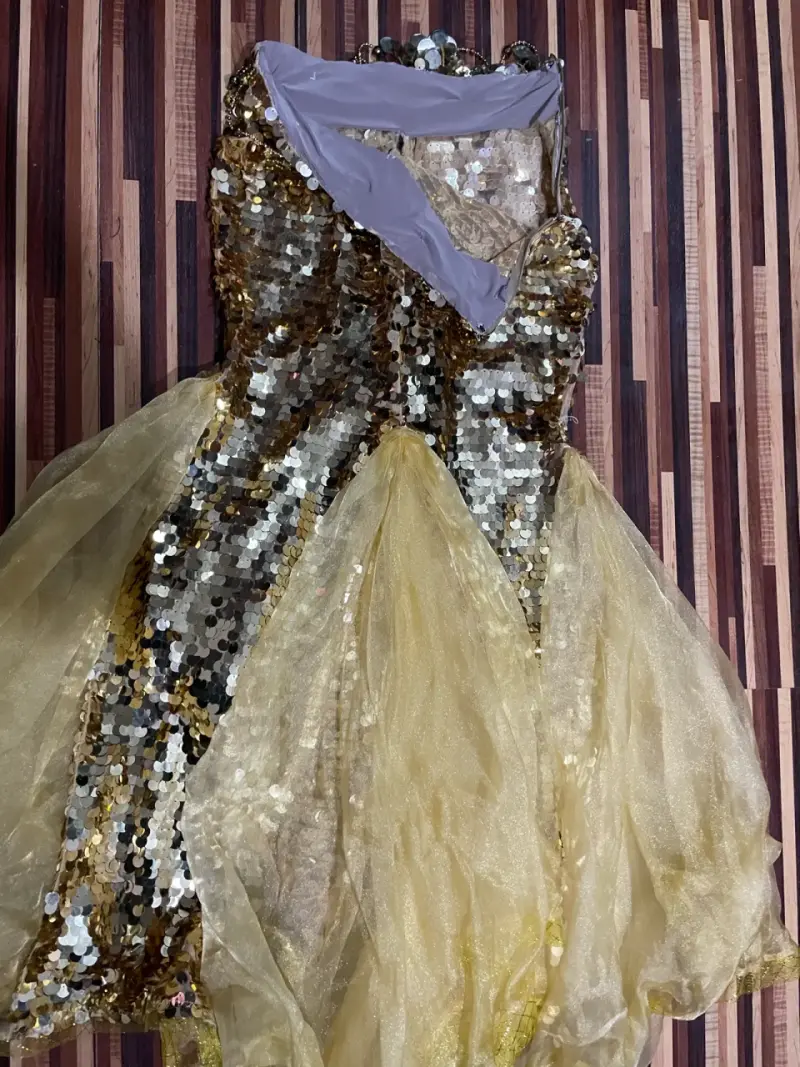 Falda echa a mano para bellydancer talla S a M - 3