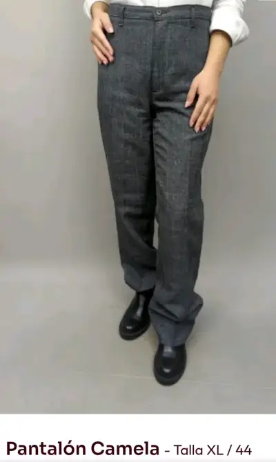 Pantalón gris Camela talla XL/44 - miniatura 1