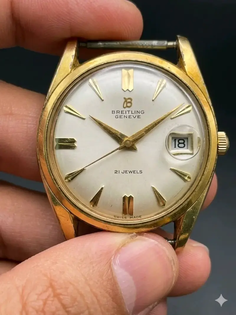 Reloj Breitling Genève 21 Jewels Dorado