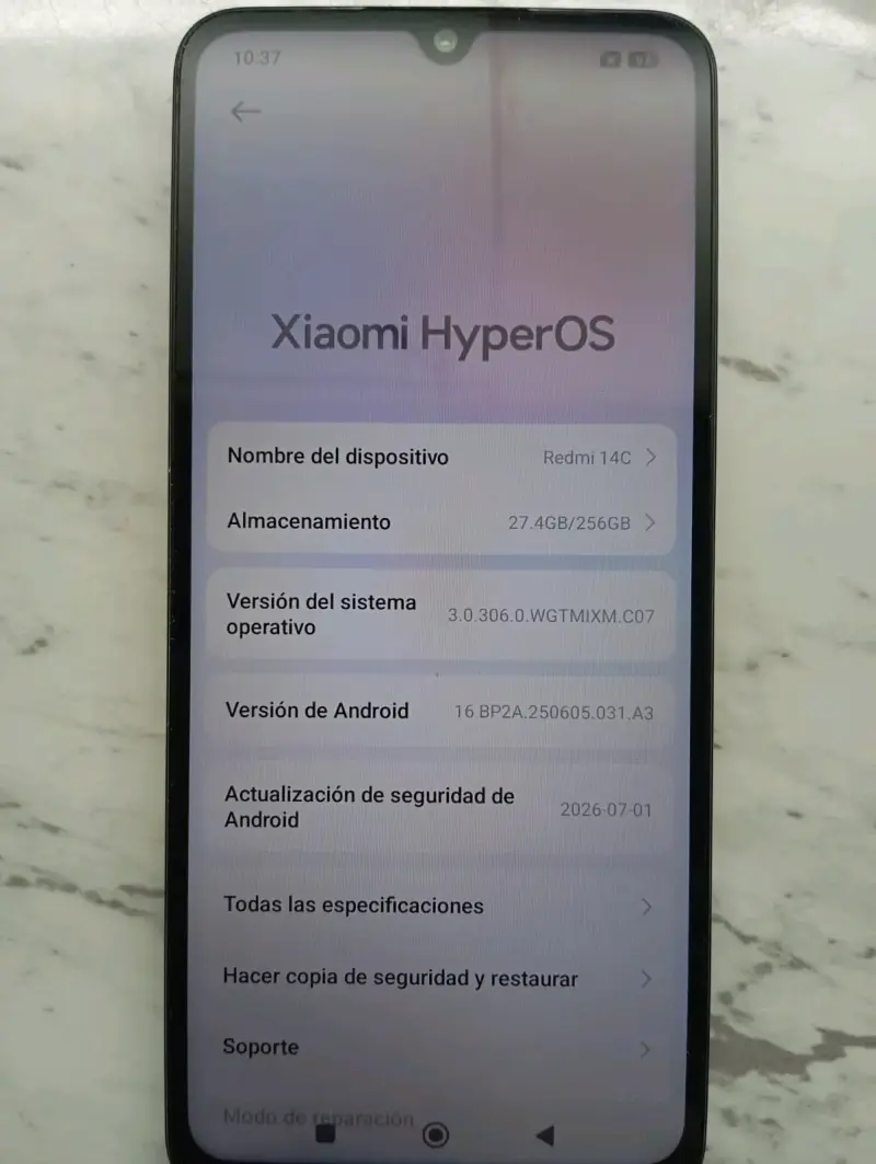 Smartphone Xiaomi Redmi 14C 256GB Negro - 1