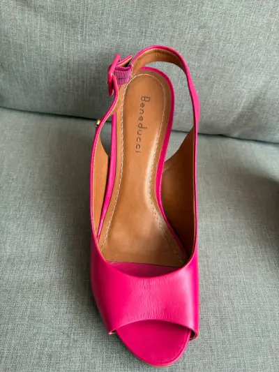 Sandalias de tacón alto fucsia BENEDUCCI - miniatura 3