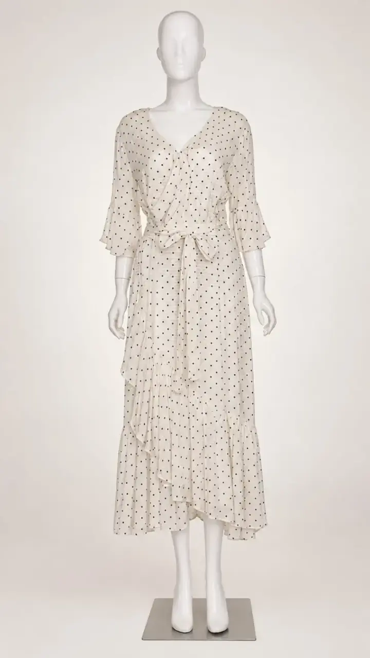 Línea Urban - Vestido Midi Lunares H&M T/14 XL - 2