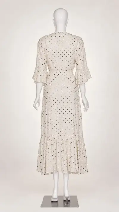 Línea Urban - Vestido Midi Lunares H&M T/14 XL - miniatura 3