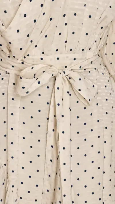 Línea Urban - Vestido Midi Lunares H&M T/14 XL - miniatura 4