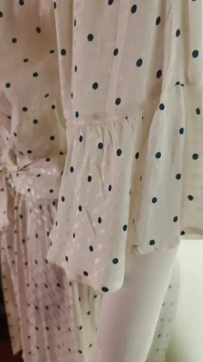 Línea Urban - Vestido Midi Lunares H&M T/14 XL - miniatura 5