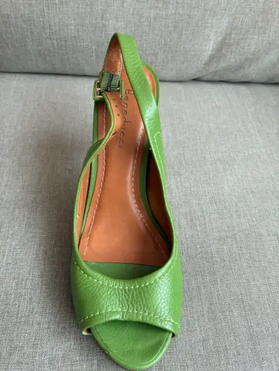 Zapatos de tacón verde BENEDUCCI - miniatura 3