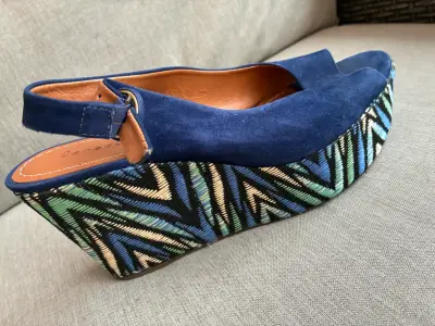 Sandalias de plataforma azul BENEDUCCI - miniatura 2