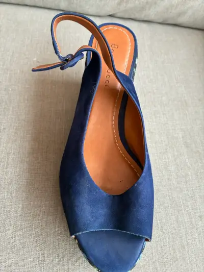 Sandalias de plataforma azul BENEDUCCI - miniatura 4