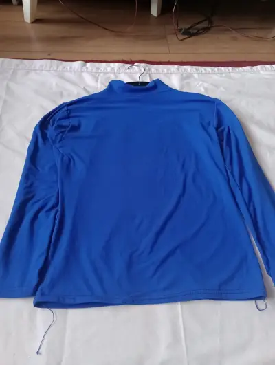 Polera de manga larga azul para hombre - miniatura 2