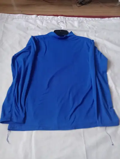 Polera de manga larga azul para hombre - miniatura 3