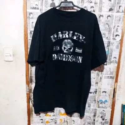 Polera Harley Davidson con diseño de calavera XL - miniatura 1