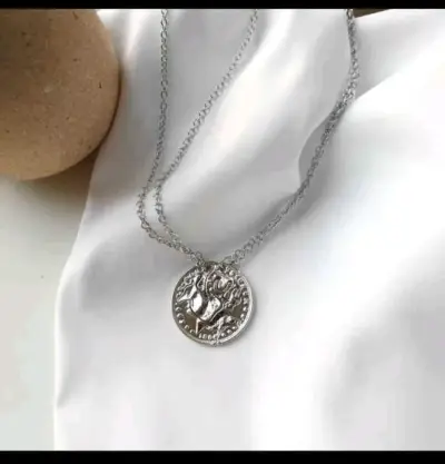 Collar de pareja con diseño de ciervo - miniatura 2
