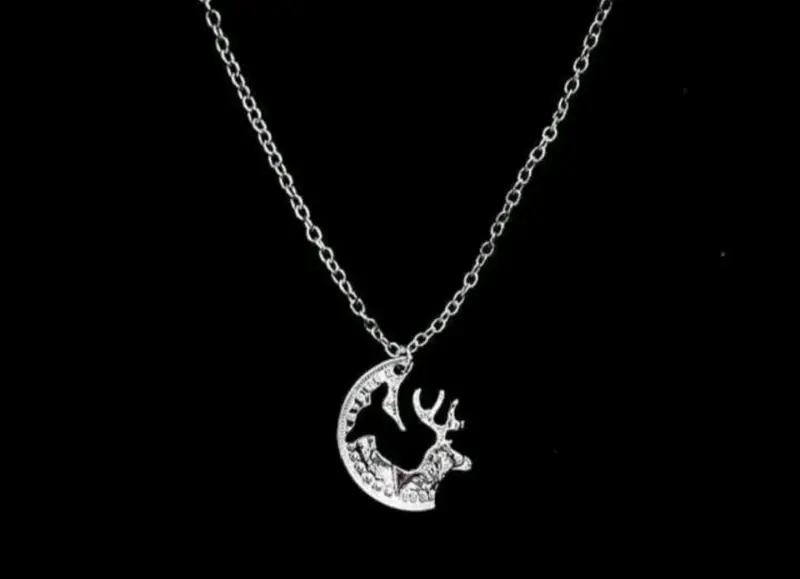 Collar de pareja con diseño de ciervo - 3