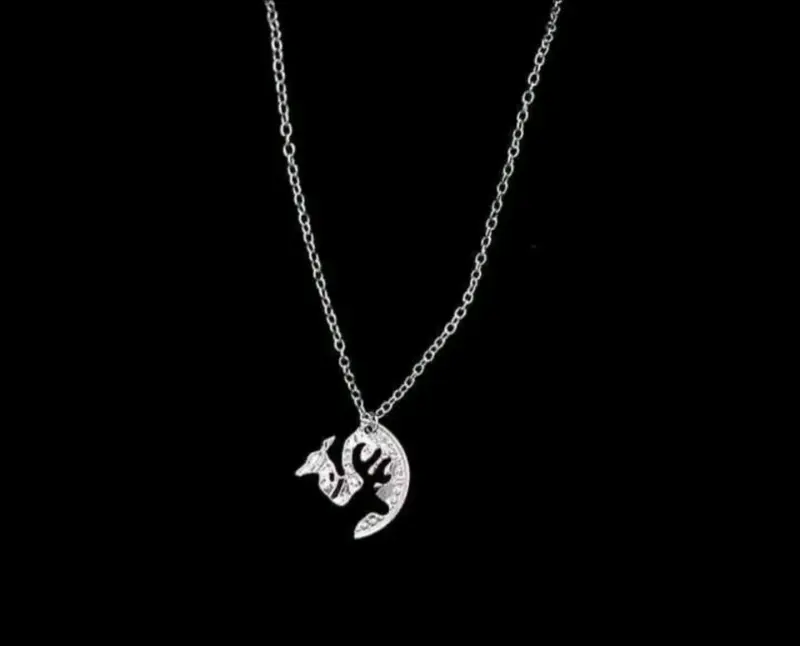 Collar de pareja con diseño de ciervo - 4