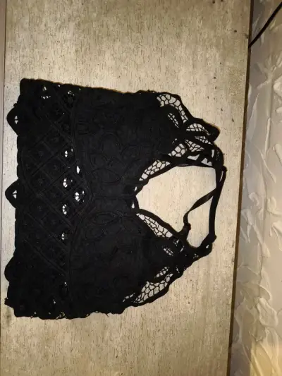 Top de encaje negro S/M - miniatura 1
