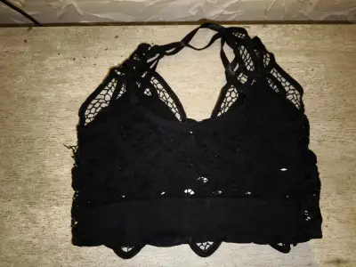 Top de encaje negro S/M - miniatura 2