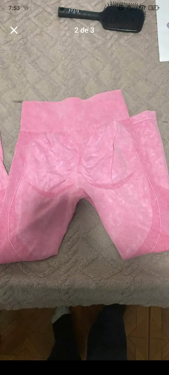 Leggings deportivos rosados para mujer - 2