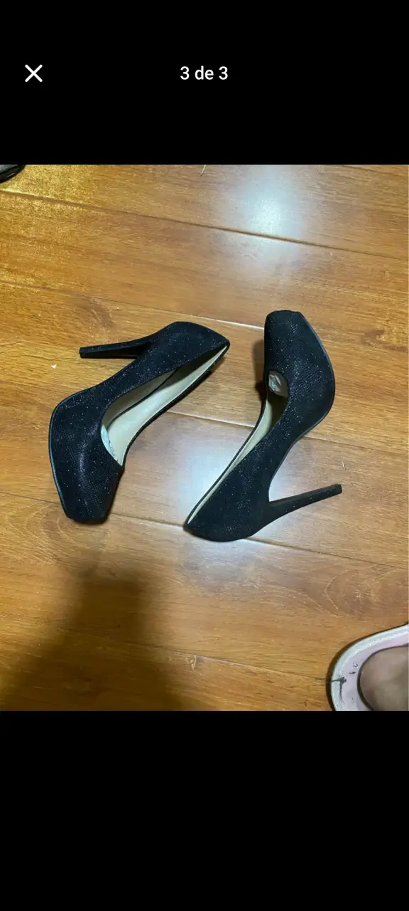Tacones negros brillantes Carbet para mujer - 3