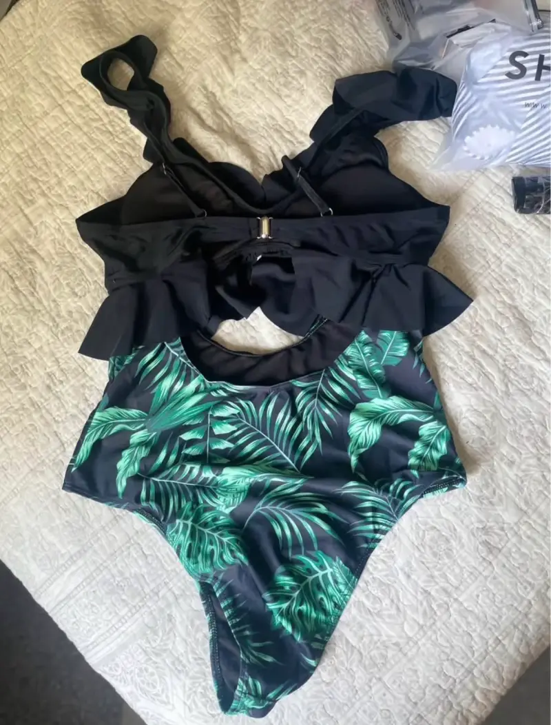 Traje de baño con volantes SHEIN talla L - 5
