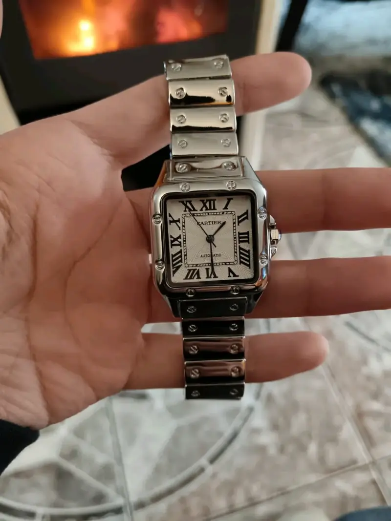 Reloj Cartier Santos  de acero inoxidable - 2
