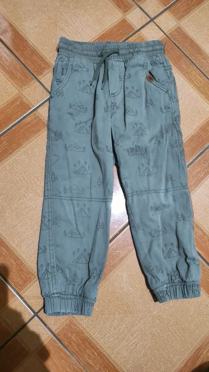 Pantalones de niño estampados Yamp talla 4 - 1