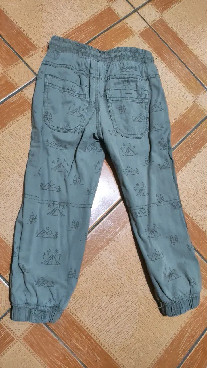Pantalones de niño estampados Yamp talla 4 - 2