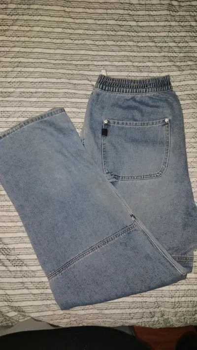 Jeans de mezclilla azul para hombre Opposite - miniatura 3