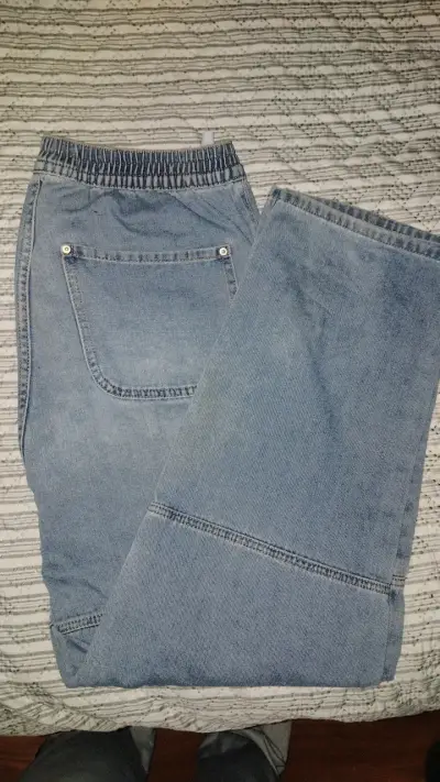 Jeans de mezclilla azul para hombre Opposite - miniatura 4