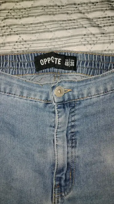 Jeans de mezclilla azul para hombre Opposite - miniatura 5