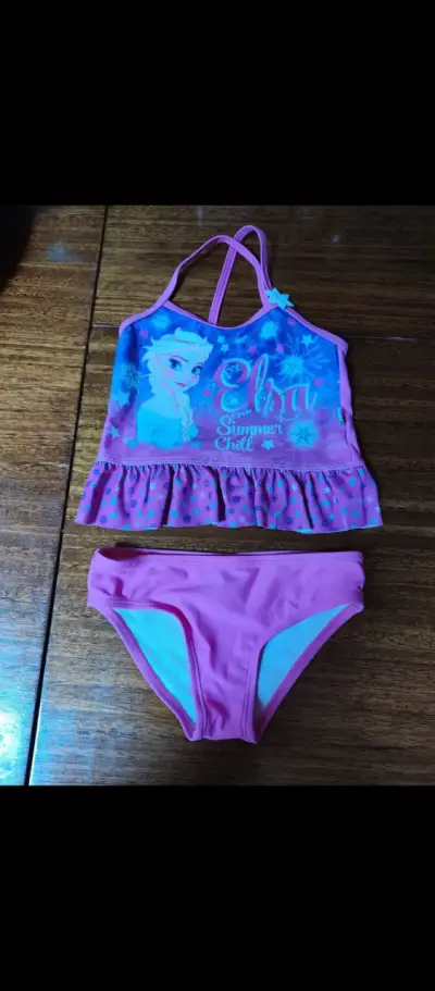 Traje de baño infantil Elsa Frozen azul - miniatura 2